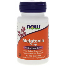 NOW - Melatonin (5мг 60кап 60 порций)